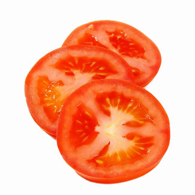 얇게 썬된 토마토 투명 이미지