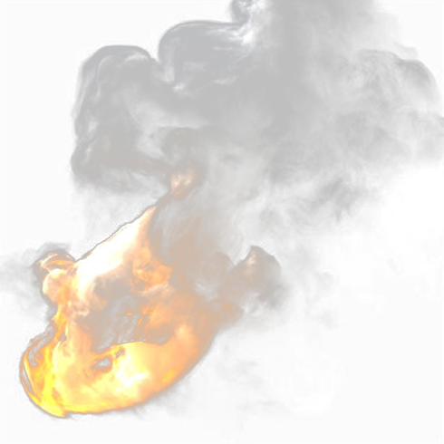 Fuego de humo PNG photo
