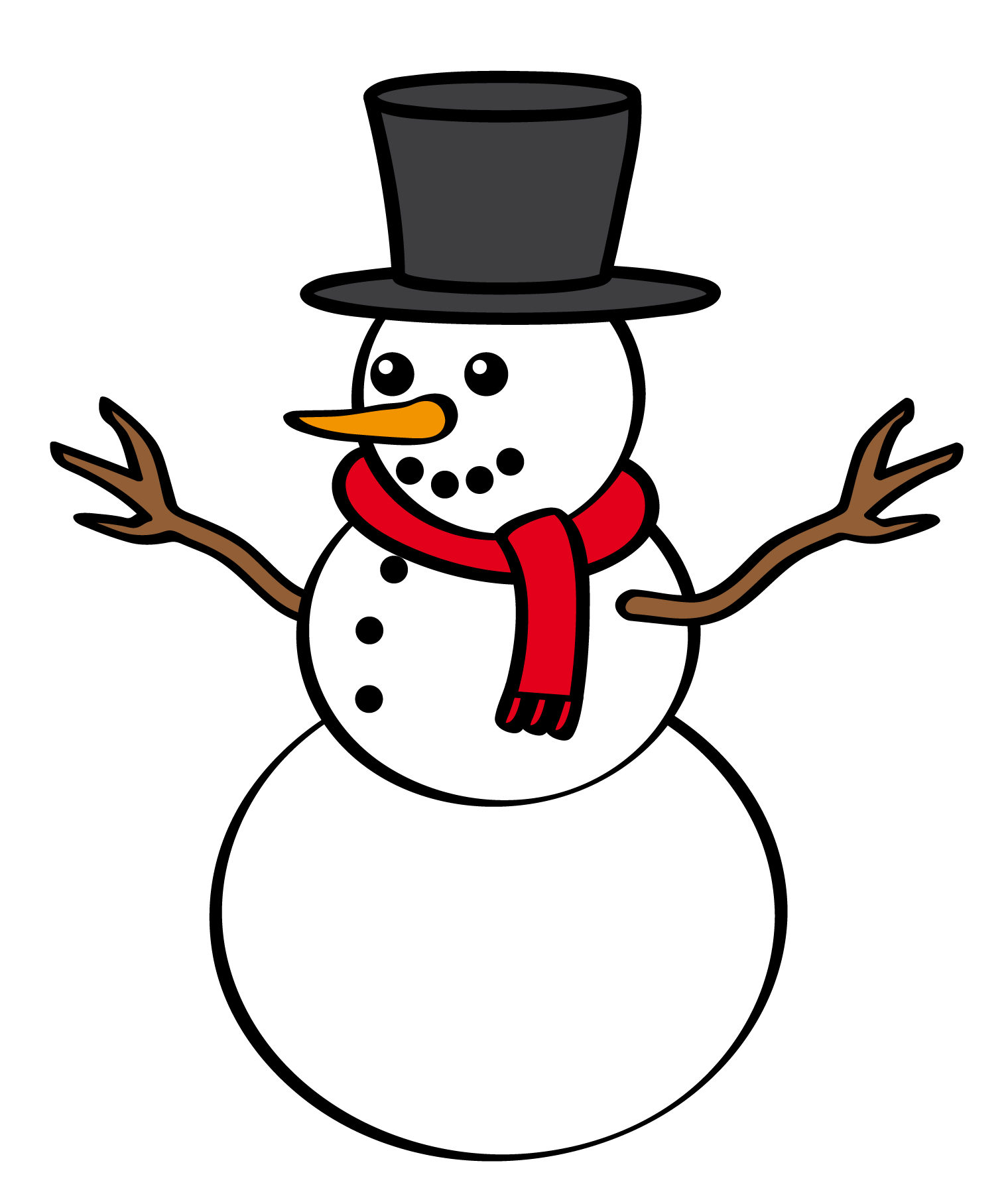 Sneeuwpop PNG-Afbeelding