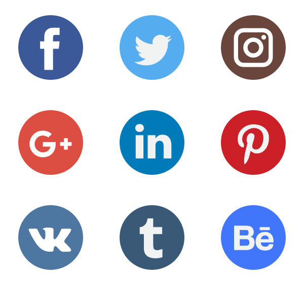 Social Icons PNG Image Background