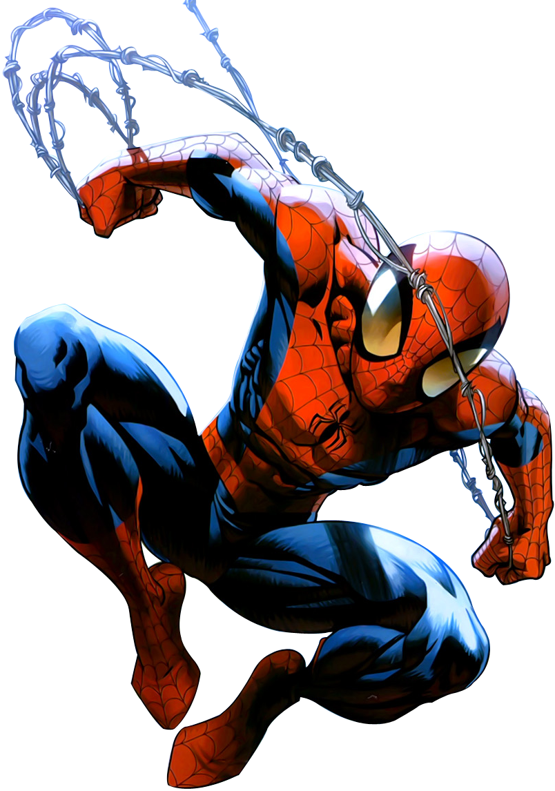 Spider-Man Cartoon PNG Image with Transparent Background