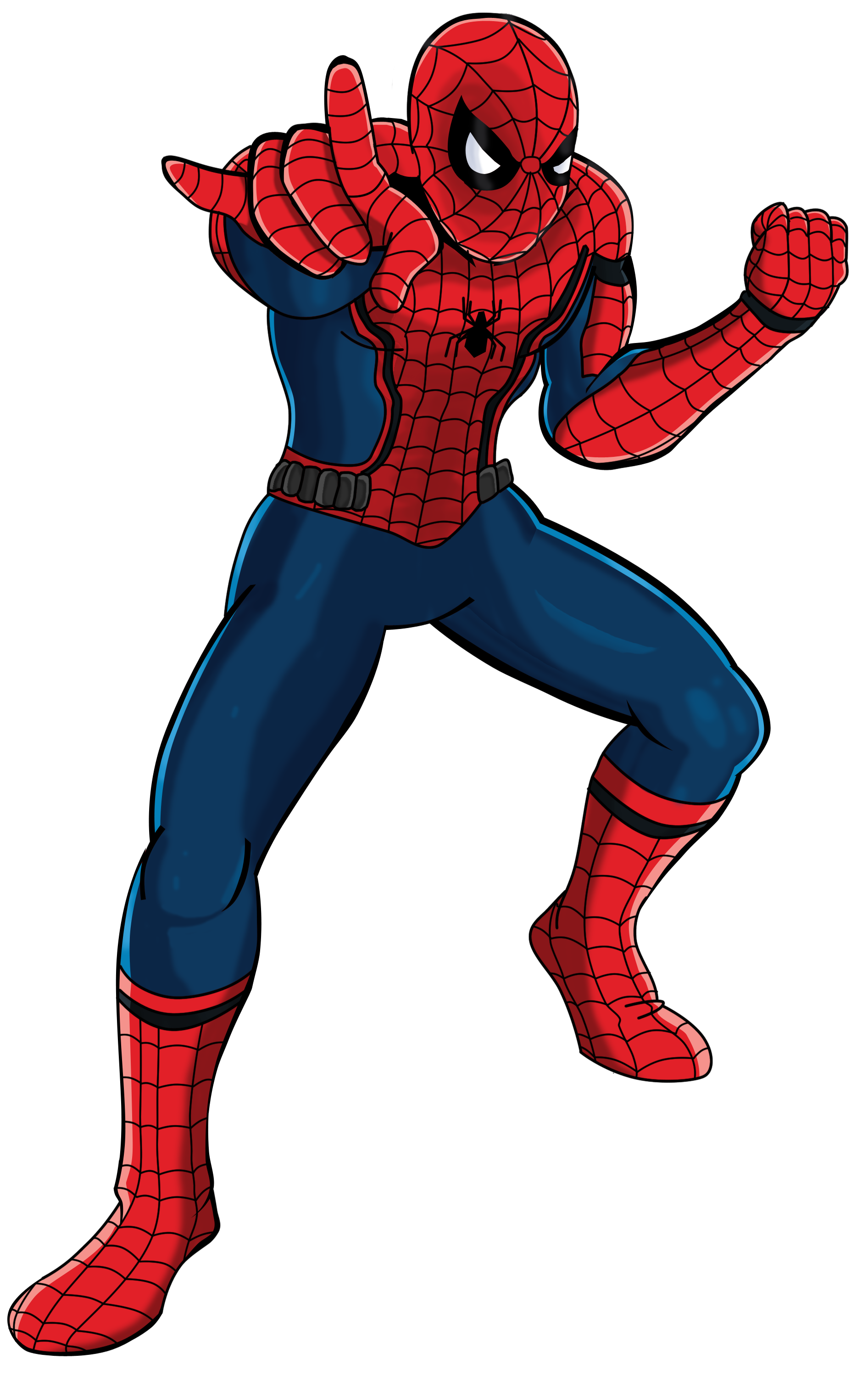 Spider-Man Cartoon Transparent Background PNG