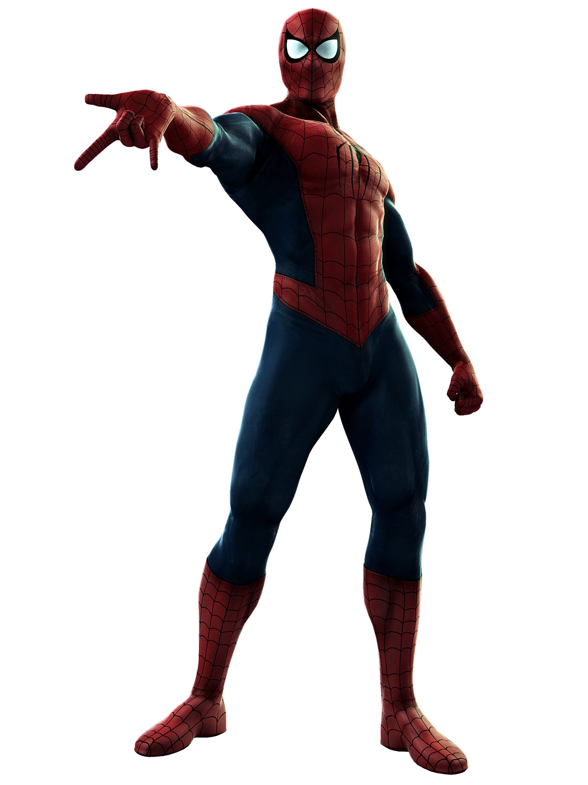 Imagem de PNG em pé do Homem-Aranha com fundo transparente