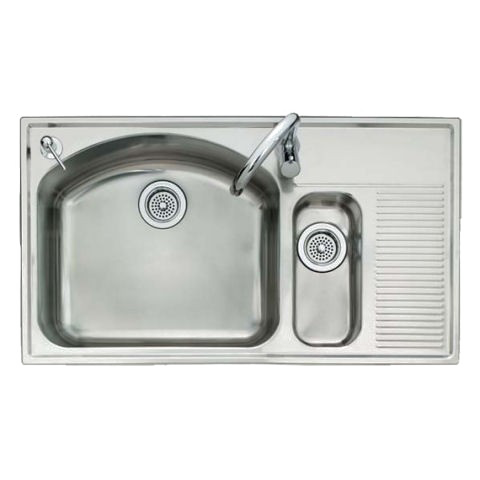 Stainless Steel Kitchen Sink PNG Image Background