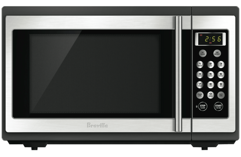 Stainless Steel Microwave Oven PNG Transparent Image