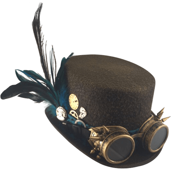 Steampunk Hat PNG-Afbeelding met Transparante achtergrond