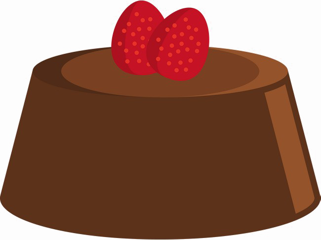 Strawberry Pudding PNG Image