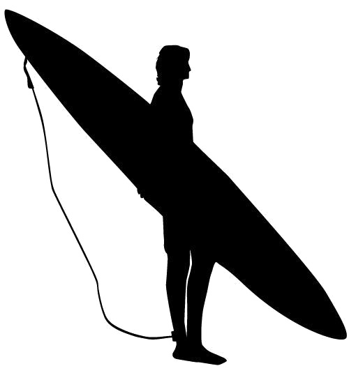 Surfing Silhouette Transparent Image