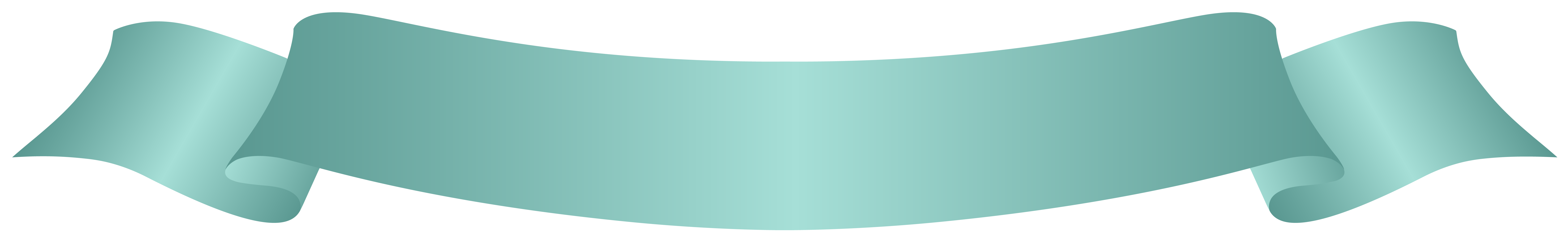 Turquoise Banner Download Transparent PNG Image
