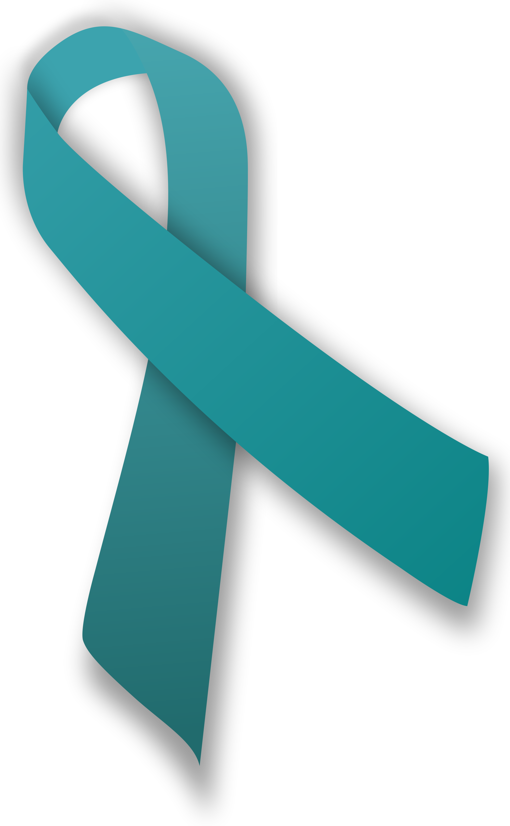 Turquoise Ribbon PNG Image Background