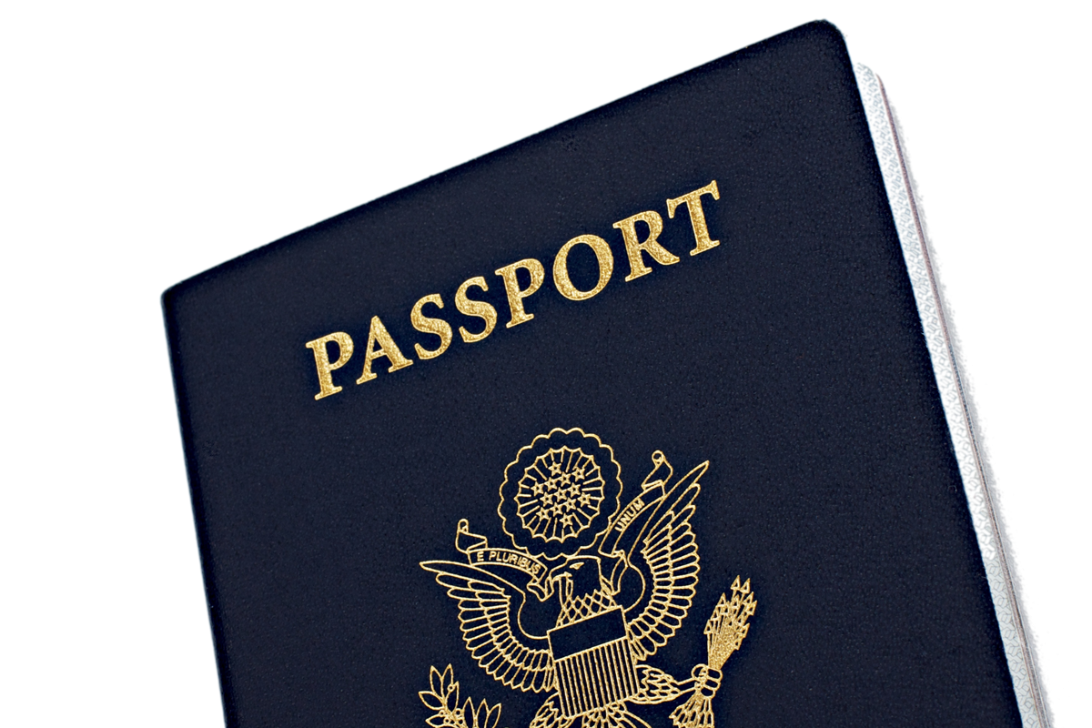صورة جواز سفر الولايات المتحدة شفافة