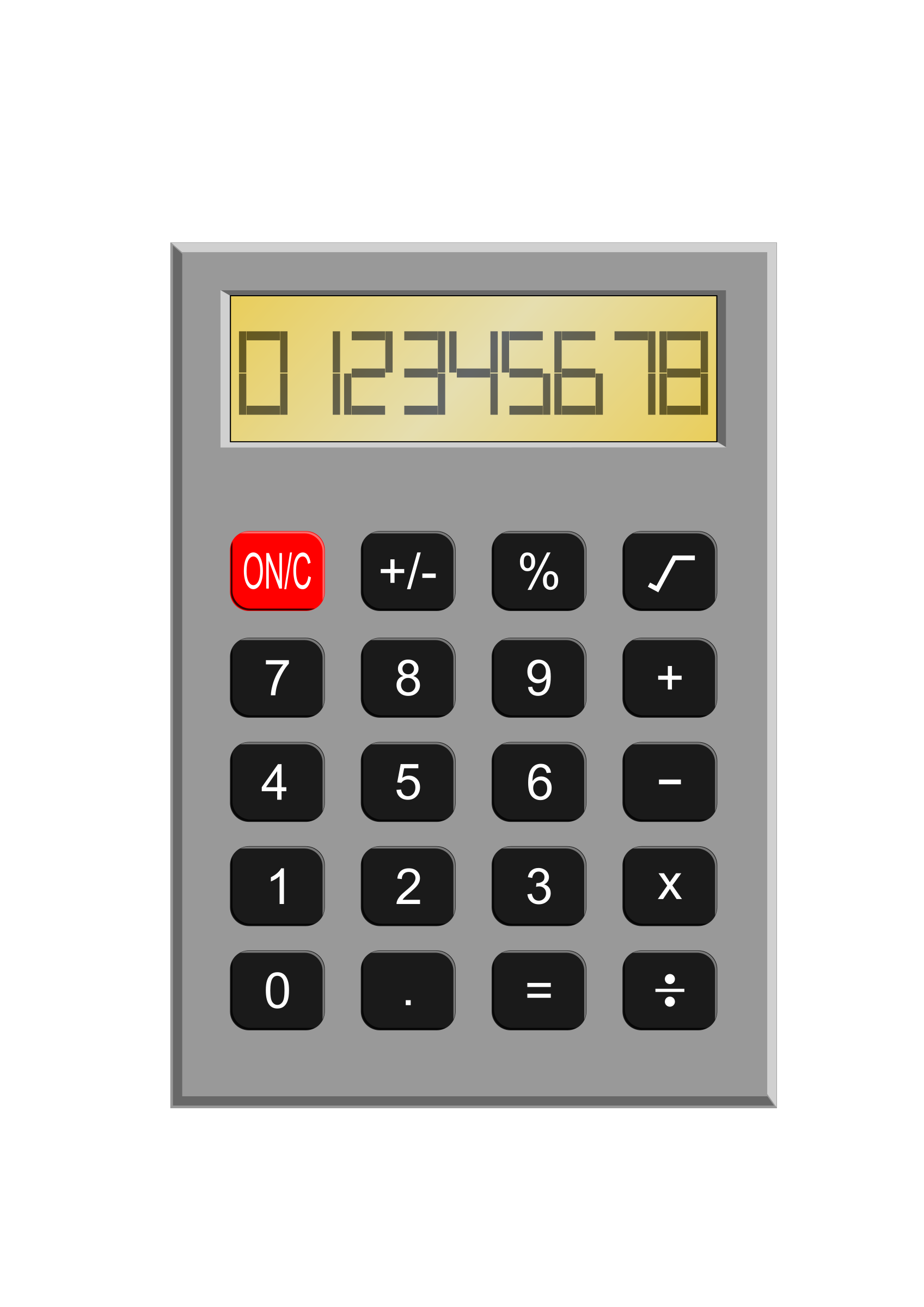 Vintage Calculator PNG Image