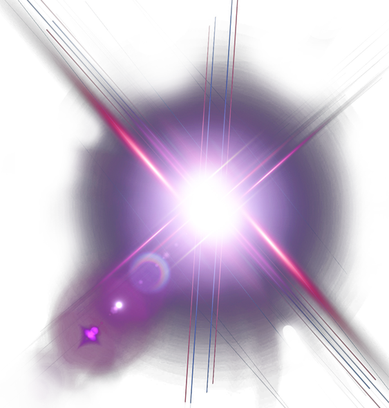 Imagem transparente de flare violeta