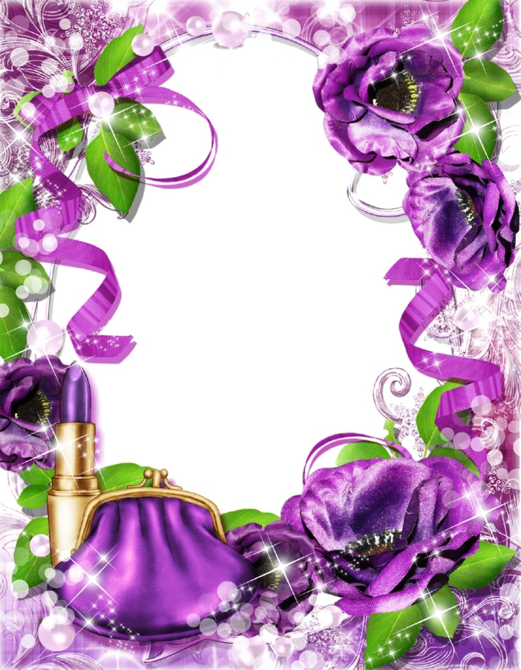 Violet Frame Free PNG Image