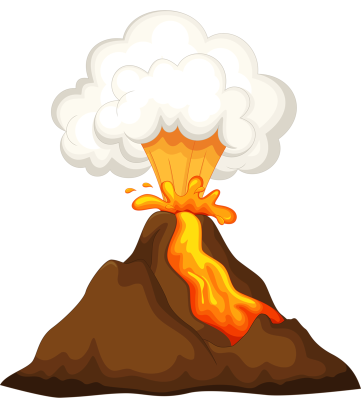 Volcano PNG Transparent Image