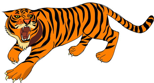 Ходьба тигра бесплатно PNG Image