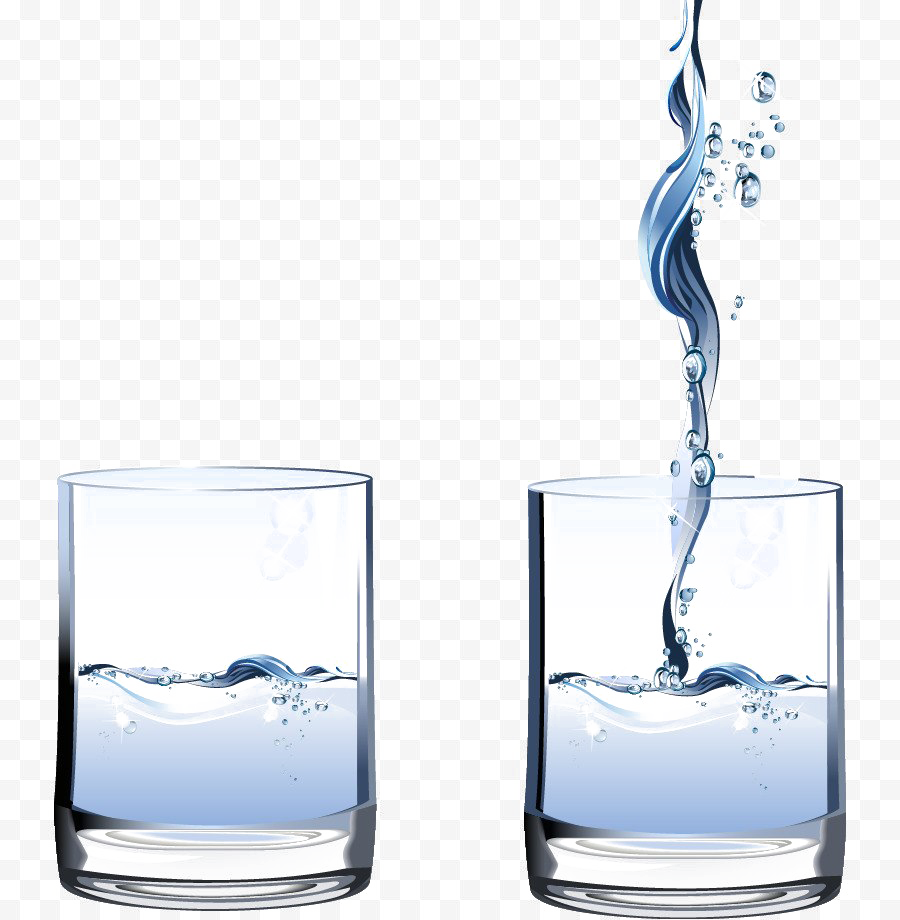 Wasserglasspritzen-PNG-Bild
