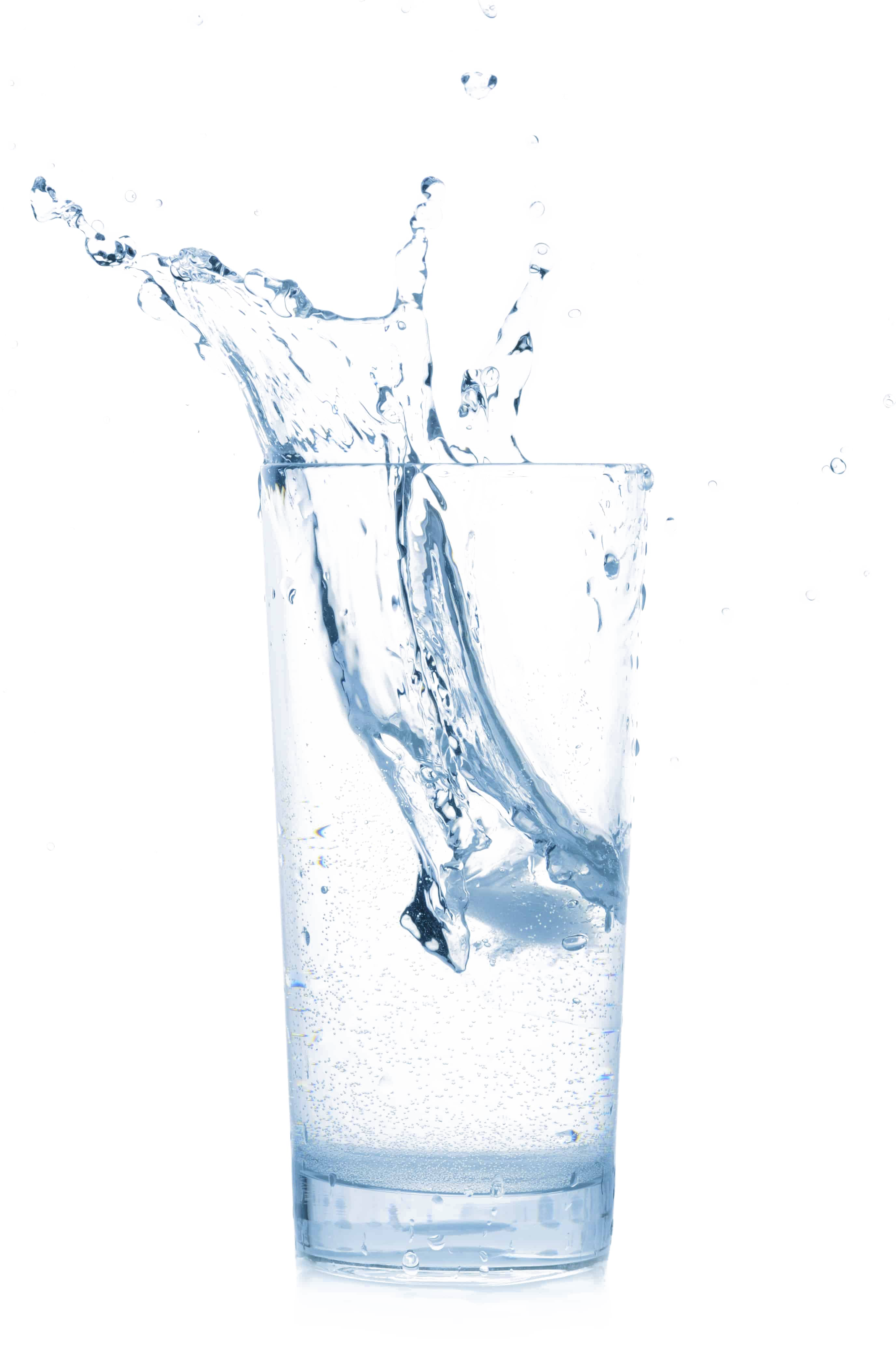Imagem transparente de respingo de vidro de água