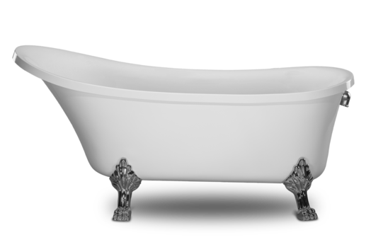 White Bathtub PNG Transparent Image