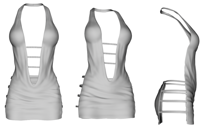 흰 드레스 투명 이미지