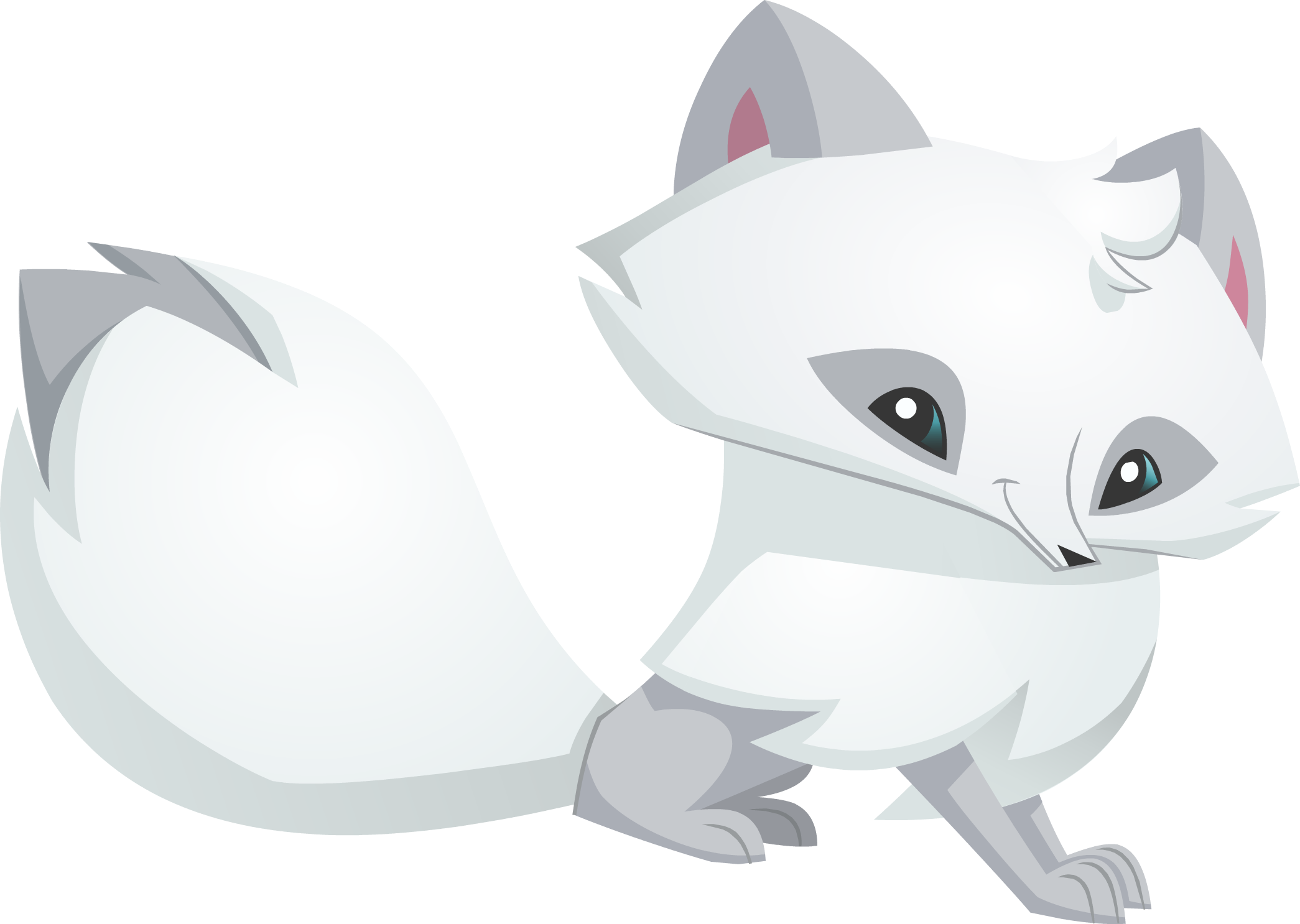 White Fox PNG Download Image