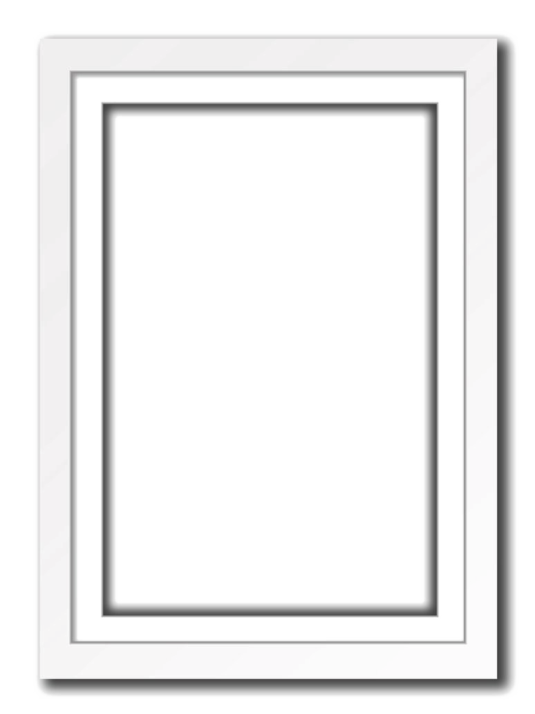 White Frame PNG Background Image