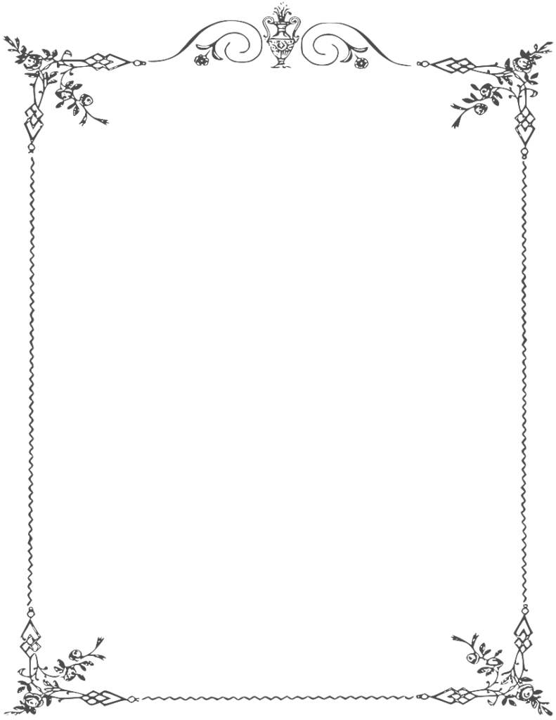 White Frame PNG Image with Transparent Background