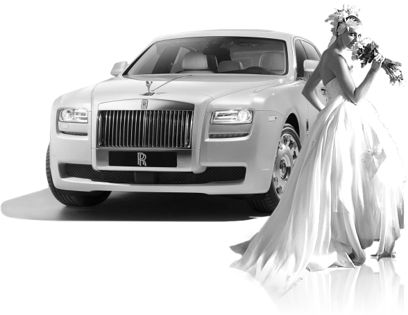 White Rolls Royce Free PNG Image