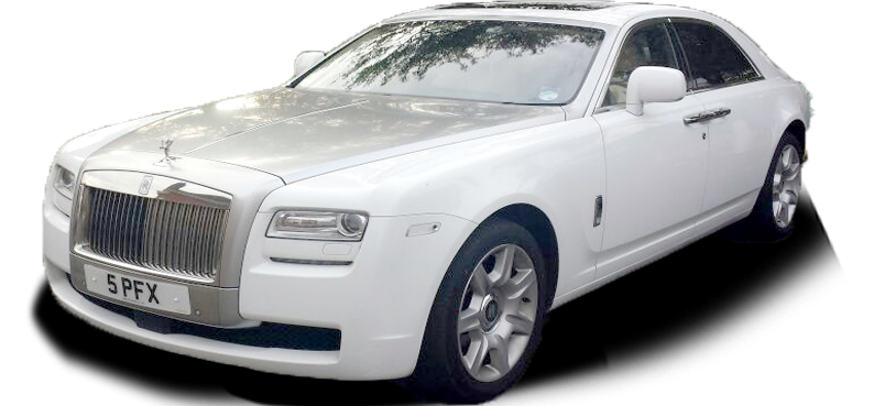 White Rolls Royce PNG Photo