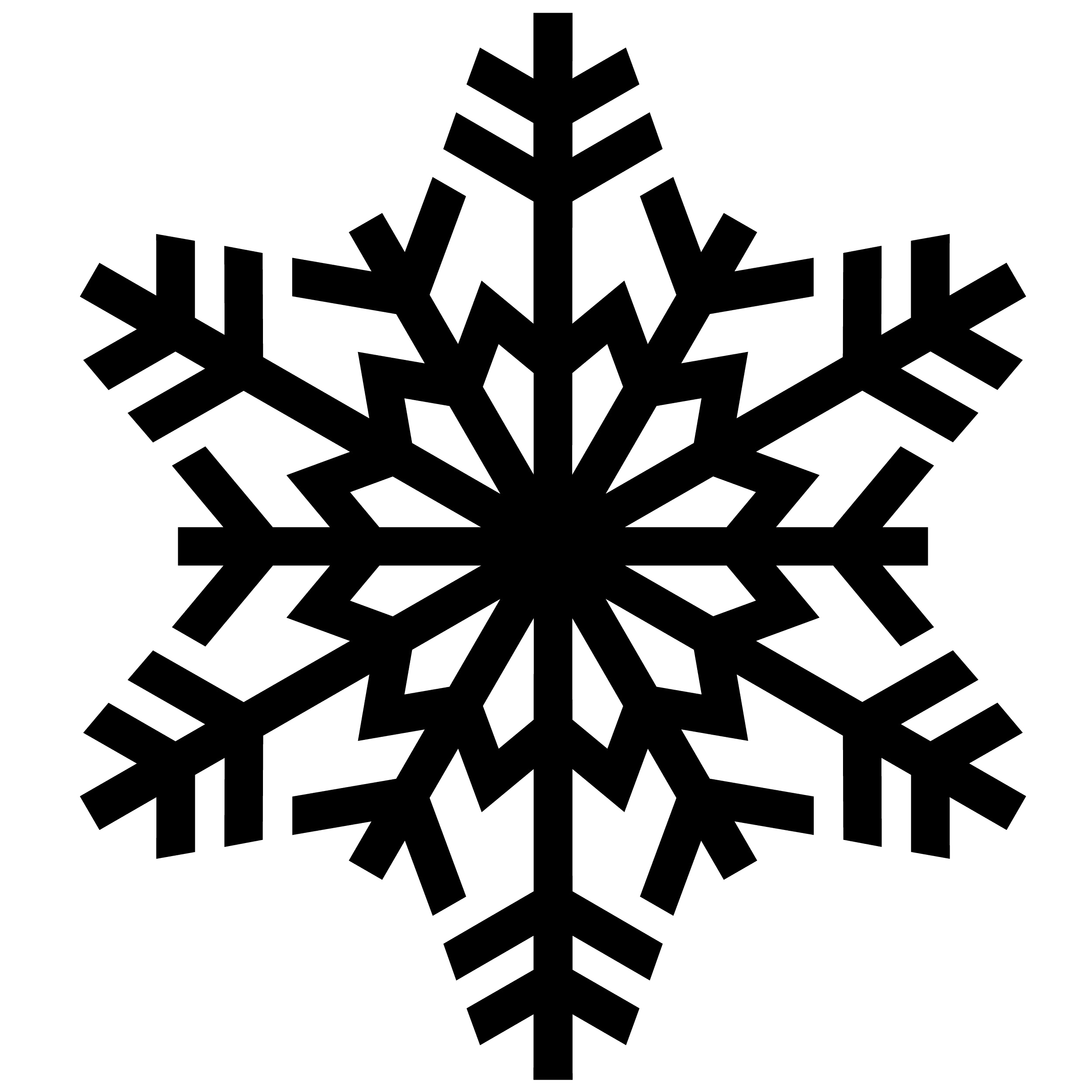 White Snowflakes PNG Picture