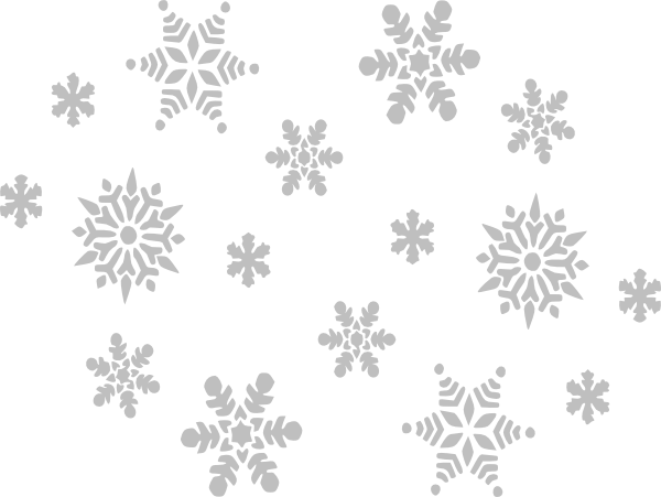 Imagem transparente de flocos de neve branca