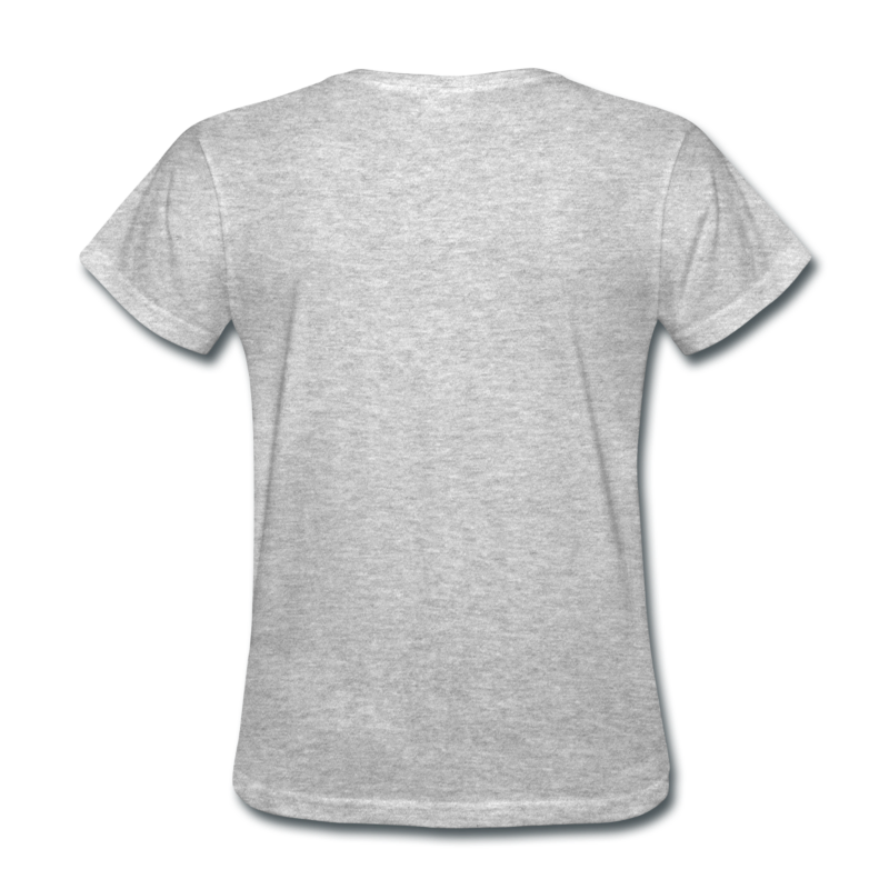 Wanita t-shirt Gambar Transparan
