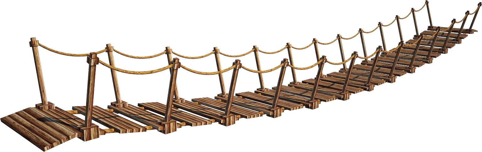 Wooden Bridge PNG Image Background