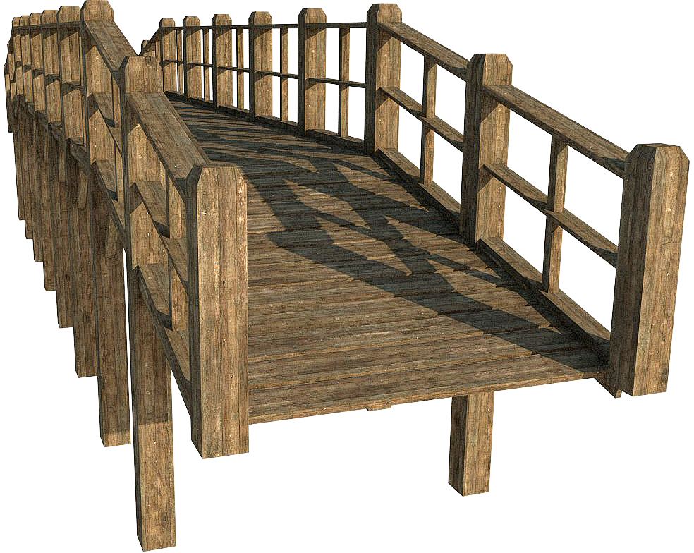 Gambar Transparan jembatan kayu