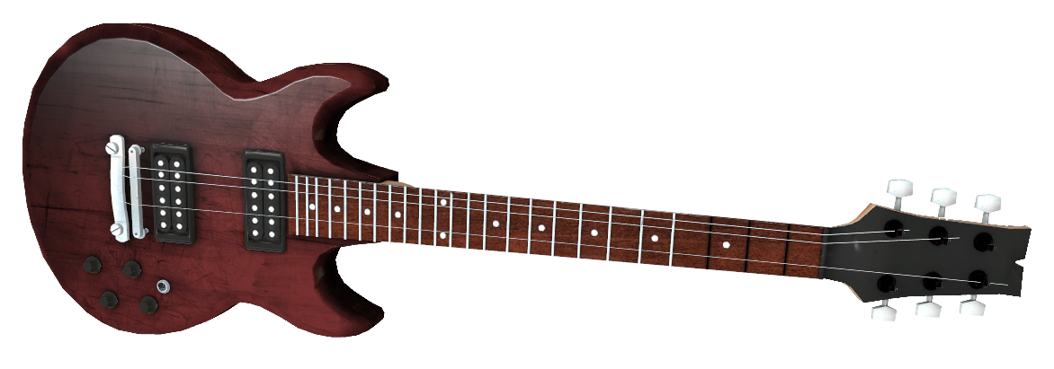 Foto di PNG della chitarra di legno