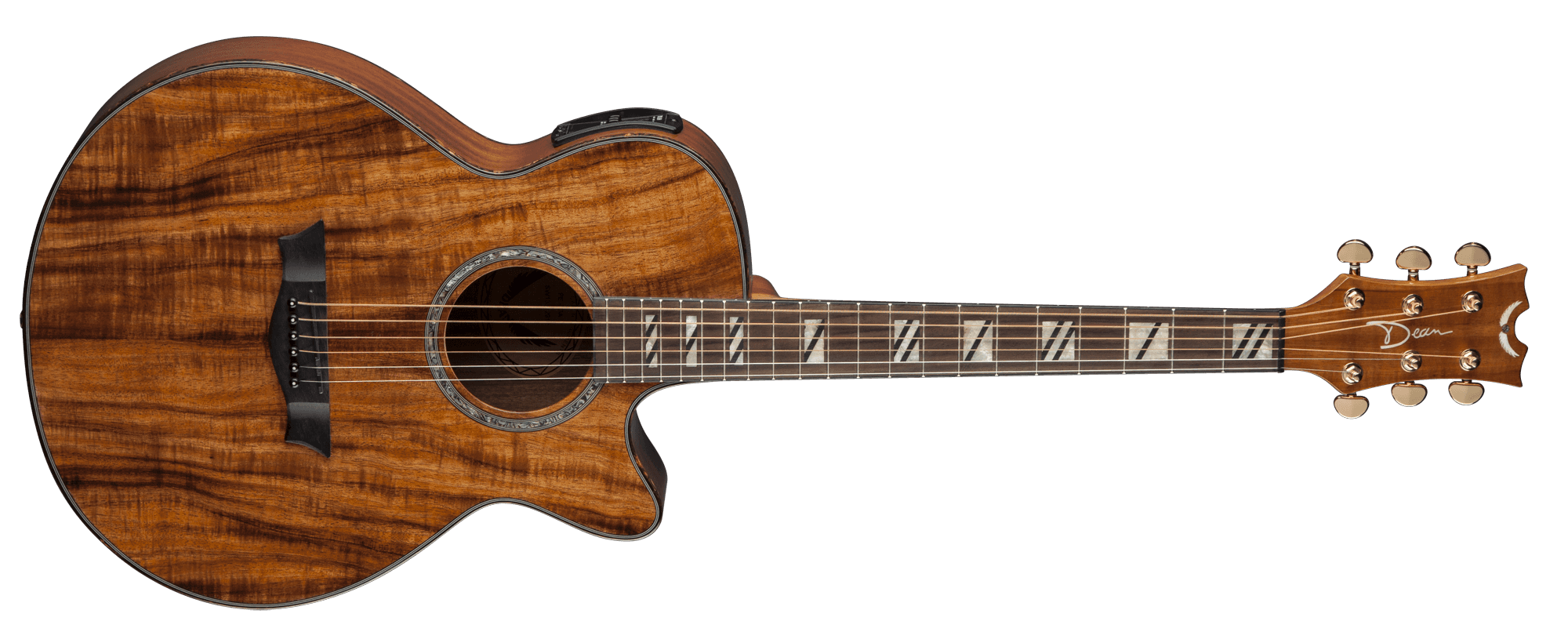 Immagini trasparenti della chitarra di legno