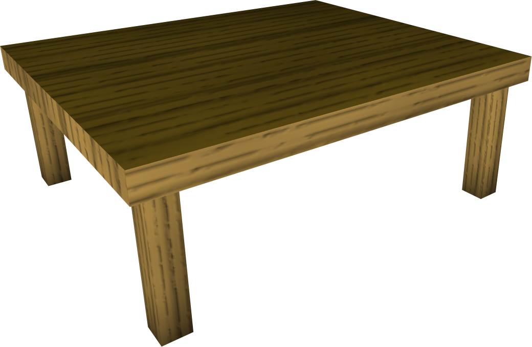 Imagen PNG de la mesa de madera
