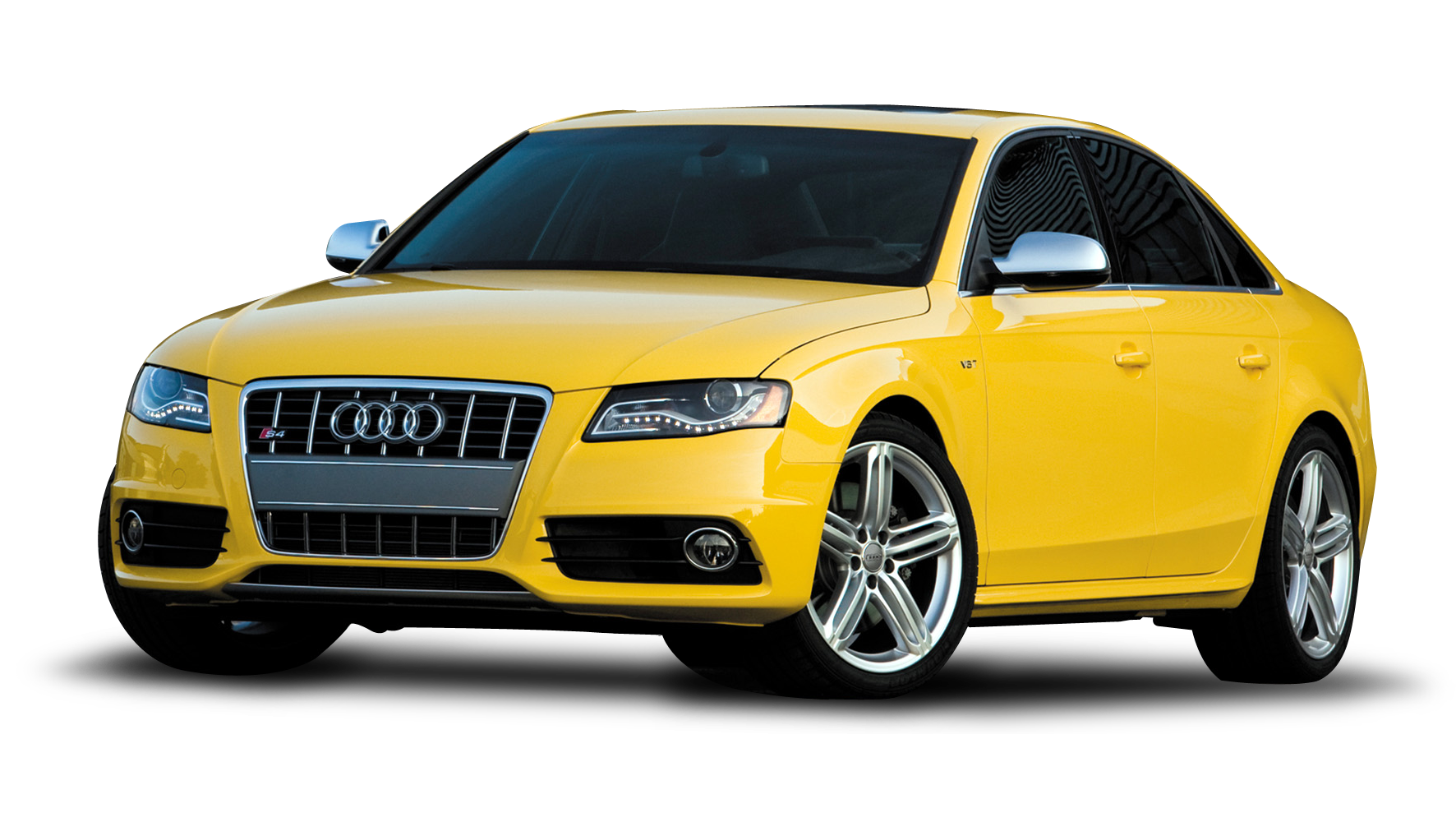 Gelbes Audi-transparentes Bild