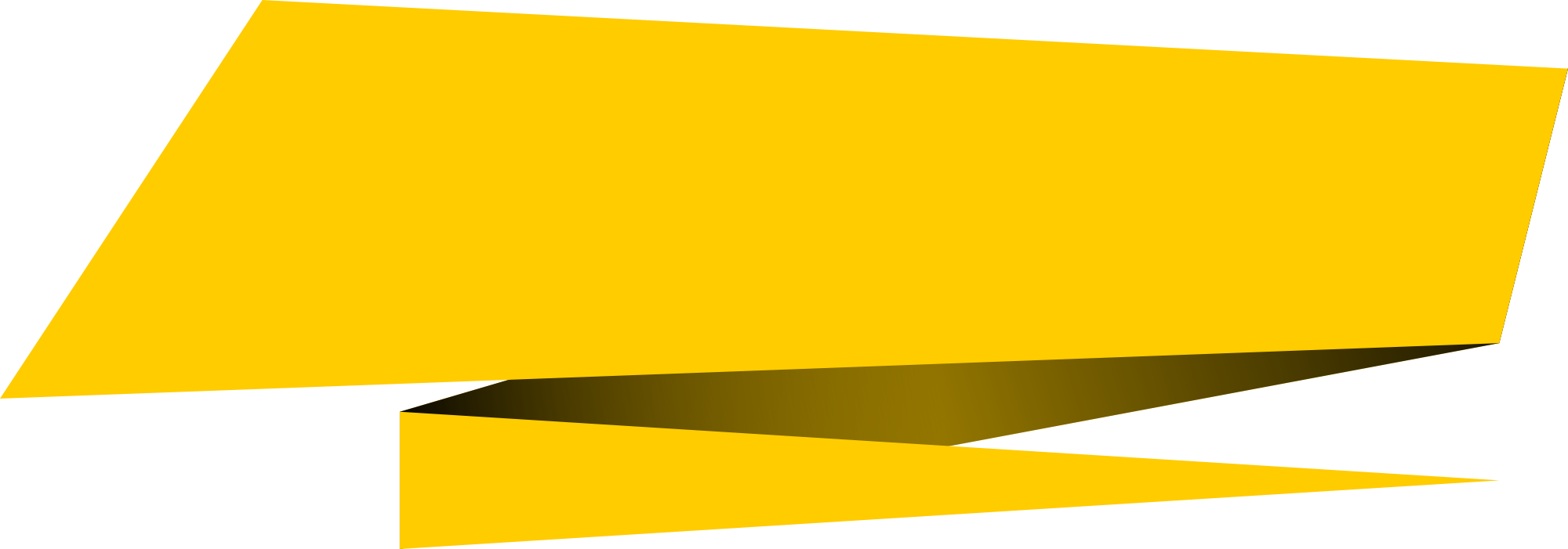 Yellow Banner PNG Background Image
