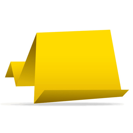 Yellow Banner PNG Image Background