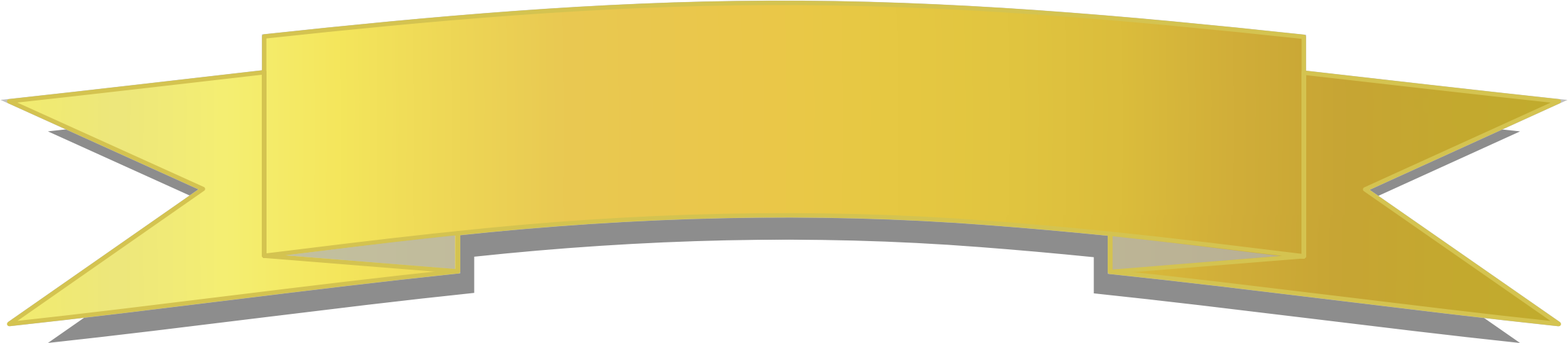 Yellow Banner PNG Pic