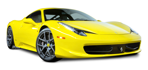 Yellow Ferrari PNG Pic