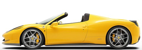 Yellow Ferrari PNG Transparent Image