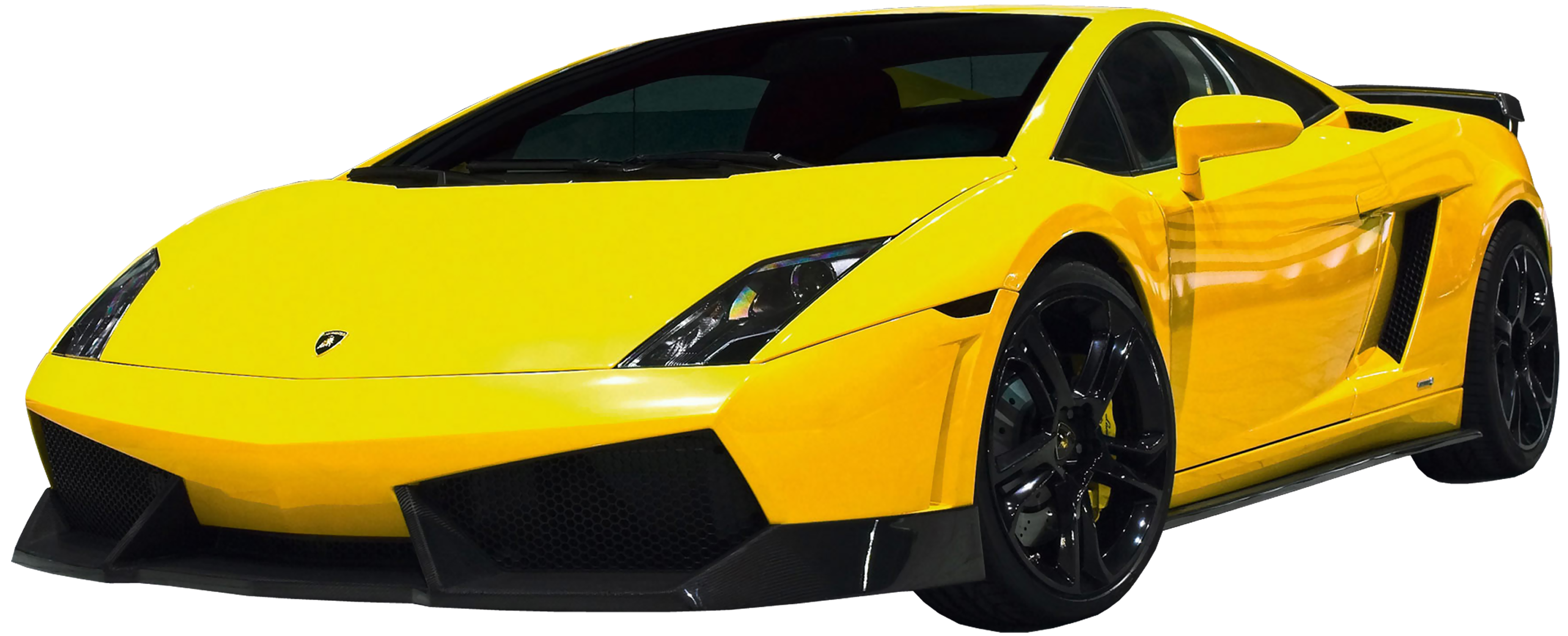 Gele Lamborghini Gratis PNG-Afbeelding