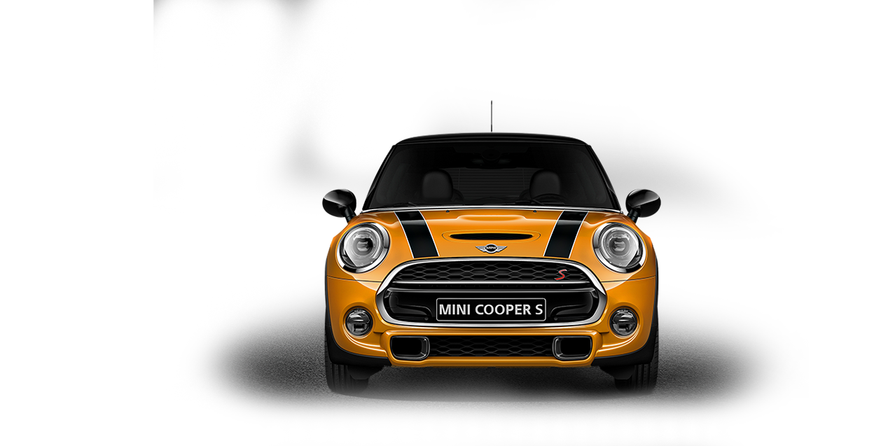 Yellow Mini Cooper PNG High-Quality Image