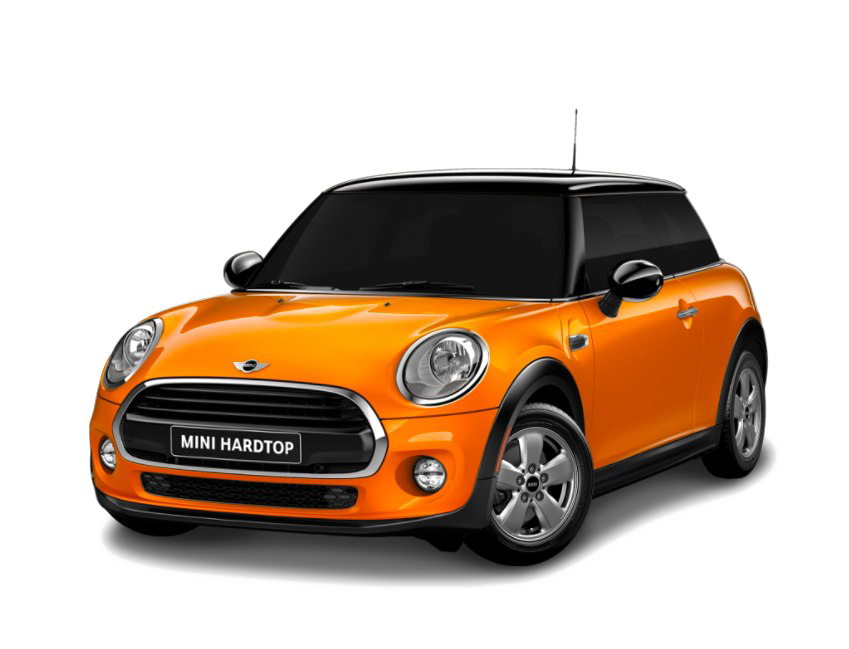 Yellow Mini Cooper PNG Picture