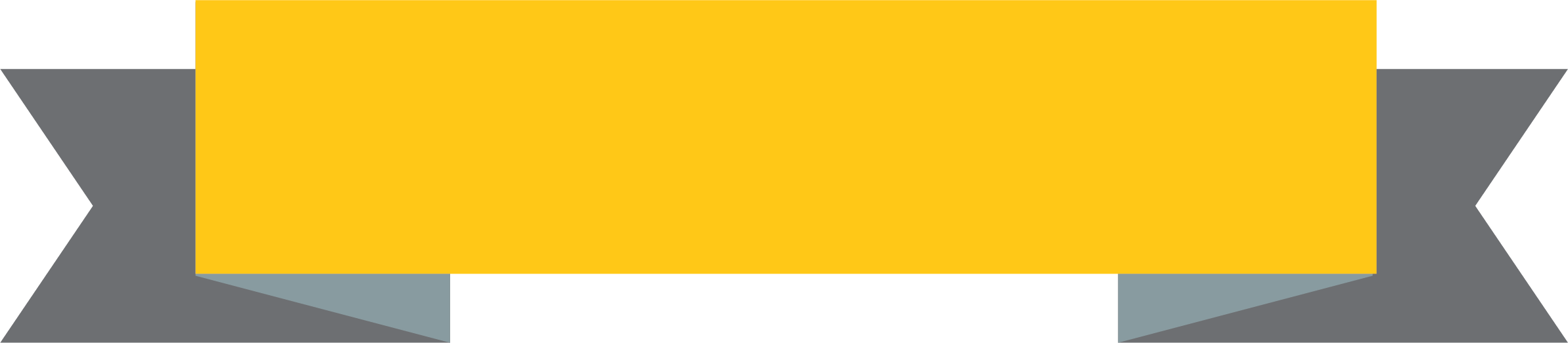 Gambar pita kuning PNG dengan latar belakang Transparan