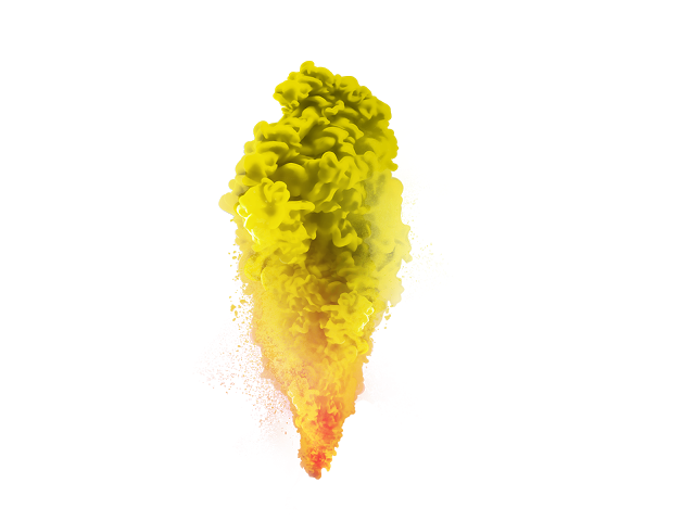Immagine di sfondo giallo di fumo PNG