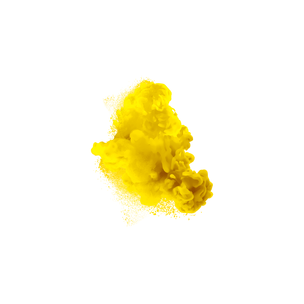 Sfondo di fumo giallo PNG
