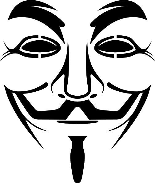 Topeng anonim Gambar latar belakang PNG